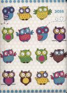 Okładka książki Kalendarz tygodniowy B6 czarny ptaki 81589