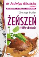 Żeńszeń źródło witalności. Autor: Jadwiga Górnicka. ZdrowePodejscie.pl Okładka książki Żeńszeń źródło witalności
