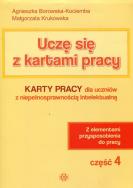 Uczę się z kartami pracy cz. 4 KP dla ucz. z niep.. Autor: Agnieszka Borowska-Kociemba, Małgorzata Krukowska. ZdrowePodejscie.pl Okładka książki Uczę się z kartami pracy cz. 4 KP dla ucz. z niep.