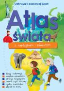 Okładka książki Atlas Świata z naklejkami i plakatem