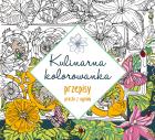 Kulinarna kolorowanka Przepisy prosto z ogrodu. Autor: Laure Kie. ZdrowePodejscie.pl Okładka książki Kulinarna kolorowanka Przepisy prosto z ogrodu