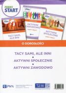 Pewny start O dorosłości Tacy sami, ale inni Karty pracy / Aktywni społecznie Karty pracy / Aktywni zawodowo Karty pracy. Autor: Barbara Szostak, Klaro-Celej Lidia. ZdrowePodejscie.pl Okładka książki Pewny start O dorosłości Tacy sami, ale inni Karty pracy / Aktywni społecznie Karty pracy / Aktywni zawodowo Karty pracy