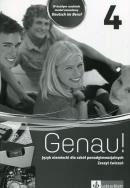 Genau 4 Zeszyt ćwiczeń + CD. Autor: Machowiak Danuta E., Tkadleckova Carla. ZdrowePodejscie.pl Okładka książki Genau 4 Zeszyt ćwiczeń + CD
