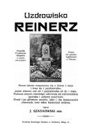 Uzdrowisko Reinerz. Autor: Szadkowski J.. ZdrowePodejscie.pl Okładka książki Uzdrowisko Reinerz