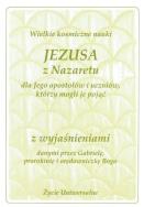 Okładka książki Wielkie kosmiczne nauki Jezusa z Nazaretu z wyjaś.