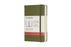 Okładka książki Kalendarz dzienny Moleskine 12M P, twarda oprawa, oliwkowy