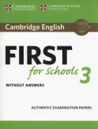 Okładka książki Cambridge English First for Schools 3 Student's Book without Answers