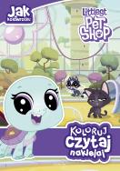 Okładka książki JAK W KOŁOWROTKU LITTLEST PET SHOP KOLORUJ CZYTAJ NAKLEJAJ