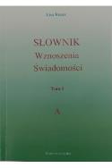 Okładka książki Słownik wznoszenia świadomości. Tom 1