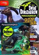 Świat Dinozaurów T.6 Parasaurolophus. Autor: praca zbiorowa. ZdrowePodejscie.pl Okładka książki Świat Dinozaurów T.6 Parasaurolophus