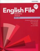 Okładka książki English File 4E Elementary WB + key OXFORD