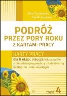 Podróż przez pory roku z kartami pracy cz.4. Autor: Alicja Tanajewska. ZdrowePodejscie.pl Okładka książki Podróż przez pory roku z kartami pracy cz.4