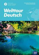 Nowe język niemiecki welttour deutsch 3 zeszyt ćwiczeń liceum i technikum 72145. Autor: Katarzyna Szachowska. Sylwia Mróz-Dwornikowska, Katarzyna Szachowska. ZdrowePodejscie.pl Okładka książki Nowe język niemiecki welttour deutsch 3 zeszyt ćwiczeń liceum i technikum 72145
