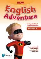 English Adventure New 3 AB wyd. roz. 2020 PEARSON. Autor: Tessa Lochowski, Anna Worrall, Anna Standish. ZdrowePodejscie.pl Okładka książki English Adventure New 3 AB wyd. roz. 2020 PEARSON