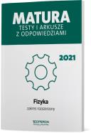 LO. Fizyka. Matura 2023. Testy i arkusze ZR dla szkół ponadgimnazjalnych. Autor: Ewa Przysiecka, Doboszyńska Anna. ZdrowePodejscie.pl Okładka książki LO. Fizyka. Matura 2023. Testy i arkusze ZR dla szkół ponadgimnazjalnych