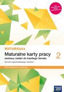 Okładka książki MATeMAtyka LO 2 ZPR Maturalne Karty Pracy NE