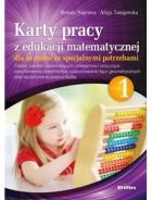 Okładka książki Karty pracy z edukacji matematycznej dla uczniów ze specjalnymi potrzebami. Część 1