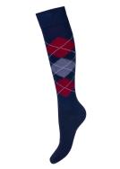 Zdjęcie produktu Milena Podkolanówki w romby granatowe 