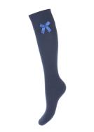 Zdjęcie produktu Milena Podkolanówki z kokardką granatowe
