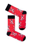 Zdjęcie produktu Milena Skarpetki męskie długie renifery w czapce czerwone świąteczne