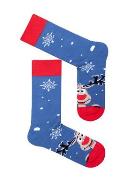 Zdjęcie produktu Milena Skarpetki męskie długie uśmiechnięte renifery świąteczne