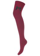 Zdjęcie produktu Milena Zakolanówki z kokardką bordowe