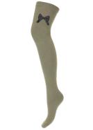 Zdjęcie produktu Milena Zakolanówki z kokardką oliwkowe