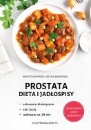 Prostata Dieta i jadłospisy. Autor: Majewski Marcin, Marciniak Michał. ZdrowePodejscie.pl Okładka książki Prostata Dieta i jadłospisy