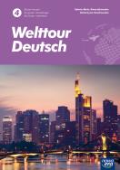 J. Niemiecki 4 Welttour Deutsch ćw. 2021 NE. Autor: Katarzyna Szachowska. Sylwia Mróz-Dwornikowska. ZdrowePodejscie.pl Okładka książki J. Niemiecki 4 Welttour Deutsch ćw. 2021 NE