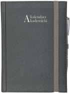 Okładka książki Kalendarz 2021/2022 akademicki A5 tygodniowy CROSS z gumką srebrny
