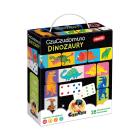 CzuCzu Domino Dinozaury 4+. Autor: Opracowanie zbiorowe. ZdrowePodejscie.pl Okładka książki CzuCzu Domino Dinozaury 4+