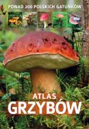 Atlas grzybów. Autor: Patrycja Zarawska. ZdrowePodejscie.pl Okładka książki Atlas grzybów