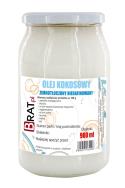 Brat Olej kokosowy nierafinowany 900ml. Producent: Brat. ZdrowePodejscie.pl Zdjęcie produktu Brat Olej kokosowy nierafinowany 900ml