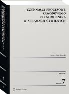 Okładka książki Czynności procesowe zawodowego pełnomocnika w sprawach cywilnych