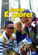 Okładka książki Język angielski junior explorer NEON zeszyt ćwiczeń dla klasy 4 szkoły podstawowej EDYCJA 2023-2025