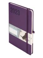 Okładka książki Kal 2023 Minimalizm A5 TNS fioletowy