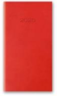 Okładka książki KAL 2025 A6 TYGODNIOWY OPRAWA VIVELLA - Czerwony
