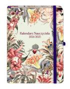 Okładka książki Kal Naucz 2024/2025 A5 TDW egzotyczne kwiaty