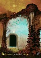 Kalendarz 2023 Beksiński A3 wzór 9. Autor: Niemiec- Szywała Edyta. ZdrowePodejscie.pl Okładka książki Kalendarz 2023 Beksiński A3 wzór 9