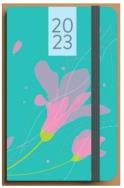 Okładka książki Kalendarz 2023 Kwiat B6 turkusowy DNS ANTRA