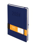 Okładka książki Kalendarz 2024 2024 Memo A4 DNS granat