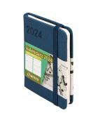 Kalendarz 2024 Awangarda A7 granat TDW. Autor: -. ZdrowePodejscie.pl Okładka książki Kalendarz 2024 Awangarda A7 granat TDW