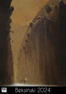 Okładka książki Kalendarz 2024 - Beksiński wzór 4 A3