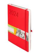 Kalendarz 2024 Impresja B5 czerwony DNS. Autor: -. ZdrowePodejscie.pl Okładka książki Kalendarz 2024 Impresja B5 czerwony DNS