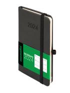 Kalendarz 2024 Memo A6 TDW czarny. Autor: Opracowanie zbiorowe. ZdrowePodejscie.pl Okładka książki Kalendarz 2024 Memo A6 TDW czarny