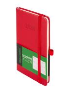 Kalendarz 2024 Memo A6 TDW czerwony. Autor: -. ZdrowePodejscie.pl Okładka książki Kalendarz 2024 Memo A6 TDW czerwony