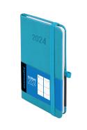 Kalendarz 2024 Memo B6 TDW turkus. Autor: Opracowanie zbiorowe. ZdrowePodejscie.pl Okładka książki Kalendarz 2024 Memo B6 TDW turkus