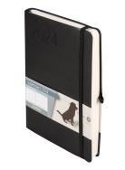 Kalendarz 2024 Minimalizm A5 czarny DNS. Autor: -. ZdrowePodejscie.pl Okładka książki Kalendarz 2024 Minimalizm A5 czarny DNS