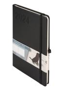 Kalendarz 2024 Minimalizm A5 czarny TNS. Autor: -. ZdrowePodejscie.pl Okładka książki Kalendarz 2024 Minimalizm A5 czarny TNS