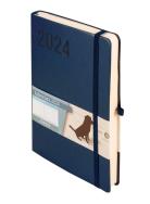 Kalendarz 2024 Minimalizm A5 granat TNS. Autor: -. ZdrowePodejscie.pl Okładka książki Kalendarz 2024 Minimalizm A5 granat TNS